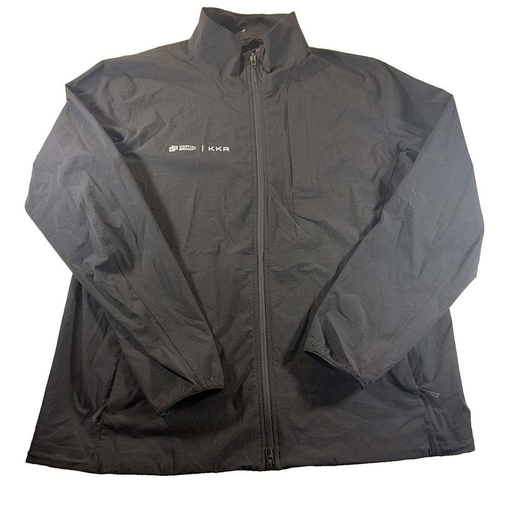 Lululemon Sojourn Windbreaker Jacket Men's XL Black Capital Group KKR